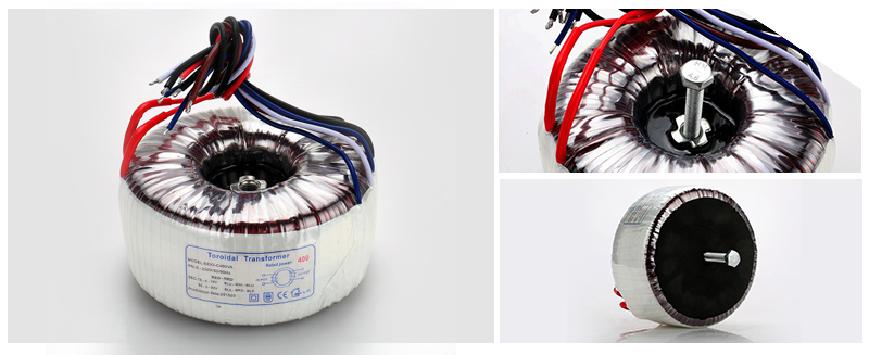 音響功放電源變壓器中孔灌環(huán)氧樹脂，減小振動(dòng)